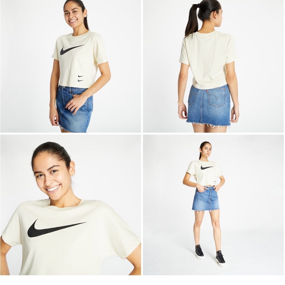 Nike double swoosh tee